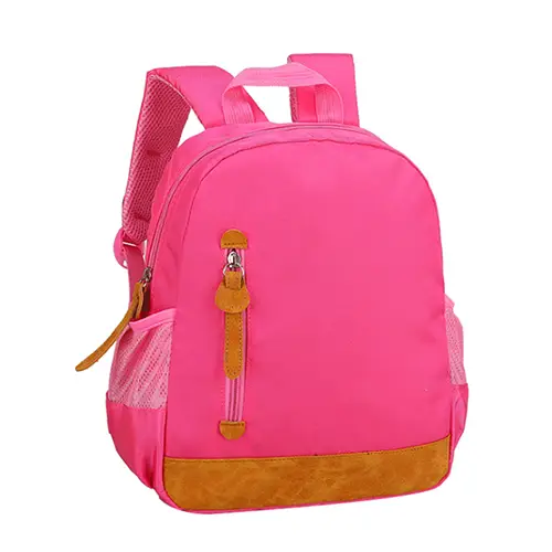 Stylish Customizable Backpack with Faux Leather Accents and Spacious Compartments